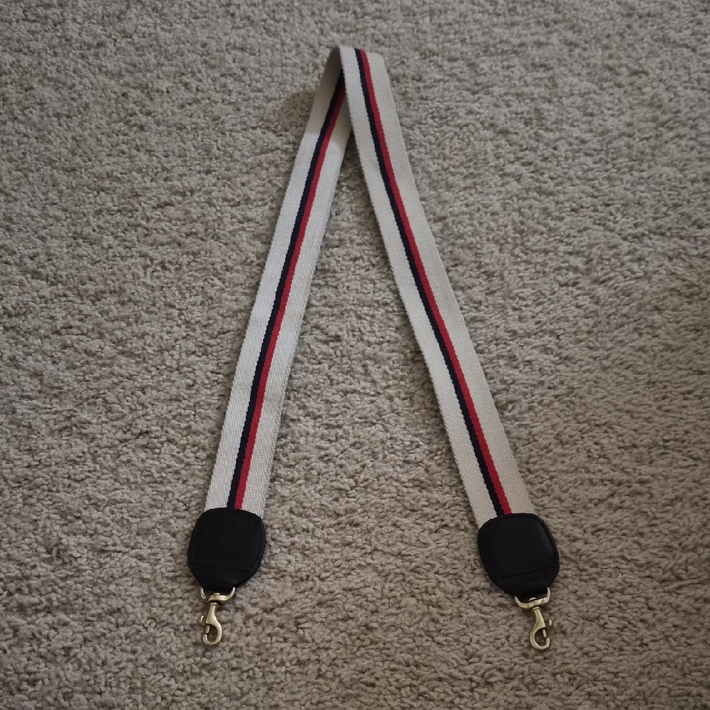 Stylish Black, Red, and White Strap